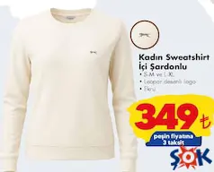 SLAZENGER KADIN SWEATSHİRT İÇİ ŞARDONLU fiyat ve kampanya bilgisi